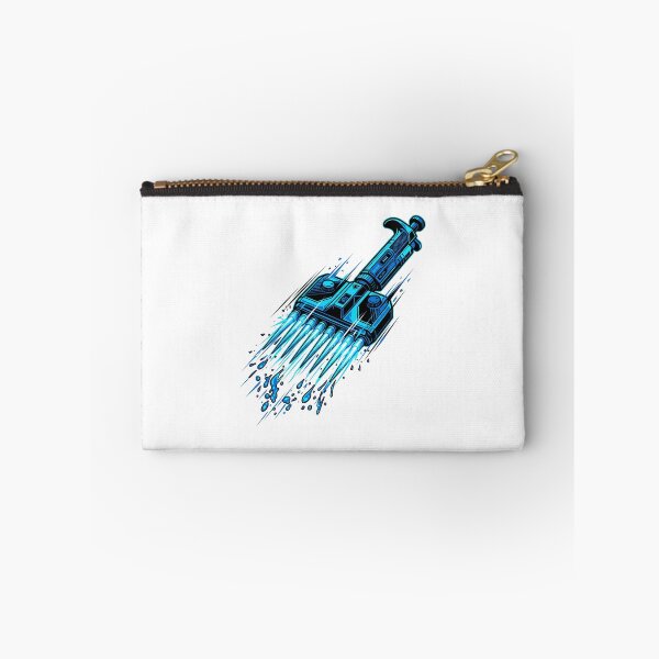 Item preview, Cyberpunk Multichannel Pipette Molecular Biology Lab Neon Aesthetic designed and sold by mood-draftsman.