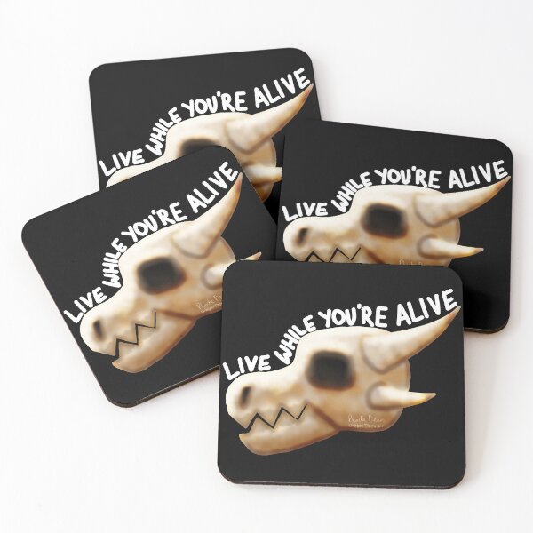 Item preview, Live While You're Alive (White Text) designed and sold by dragonthorn-art.
