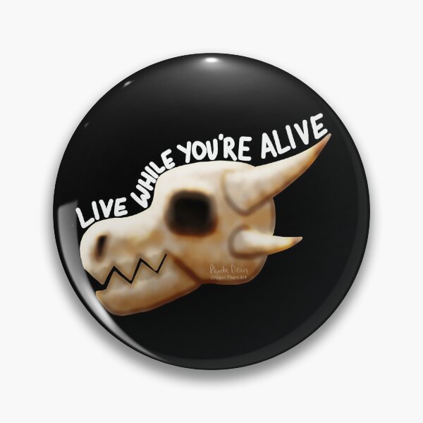 Item preview, Live While You're Alive (White Text) designed and sold by dragonthorn-art.