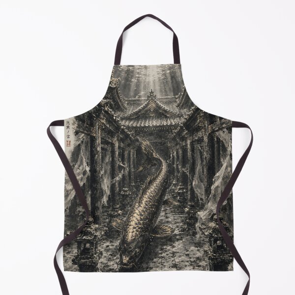 Item preview, Black and Gold Koi in Sunken Japanese Pavilion designed and sold by MouradStudio.