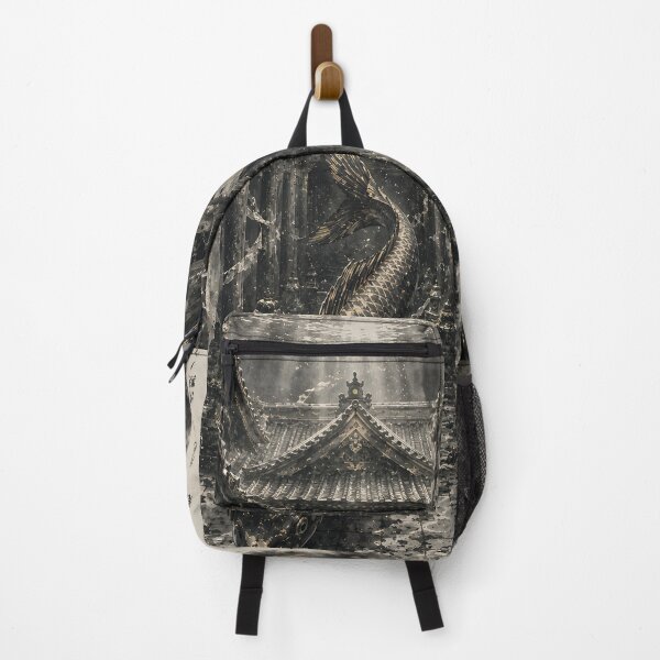 Item preview, Black and Gold Koi in Sunken Japanese Pavilion designed and sold by MouradStudio.