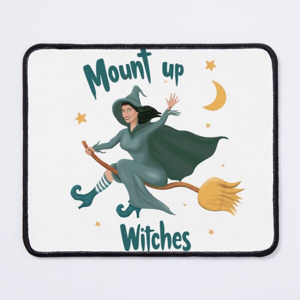 Item preview, Mount Up Witches - Dusty Teal designed and sold by Valerie Valentine.