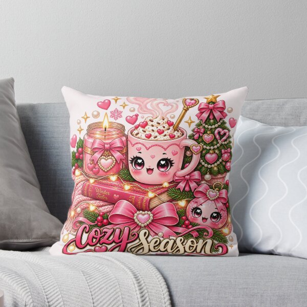 Item preview, Cozy Season Coquette Christmas Vibes – Pink Cottagecore Book Coffee Girly Gift designed and sold by SaNaCreation13.