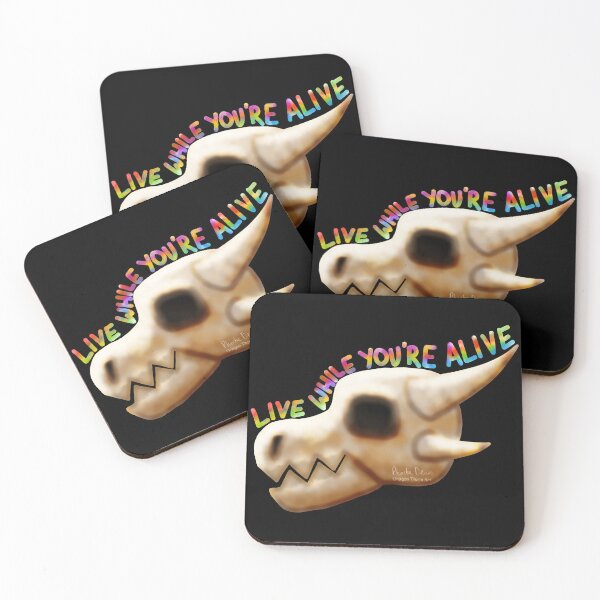 Item preview, Live While You're Alive (Colourful Text) designed and sold by dragonthorn-art.