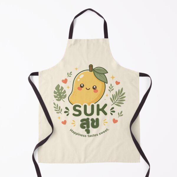 Item preview, Suk | Sweet Little Happiness – Cute Thai Mango Design | Soft Thailand™ designed and sold by CosmicQuietStudio.