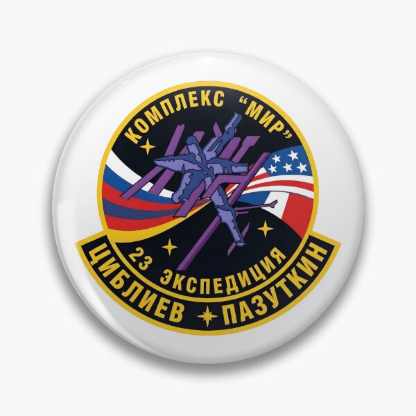 Item preview, Soyuz TM-25 Mir EO-23 Space Mission Patch designed and sold by CharlieDesings.