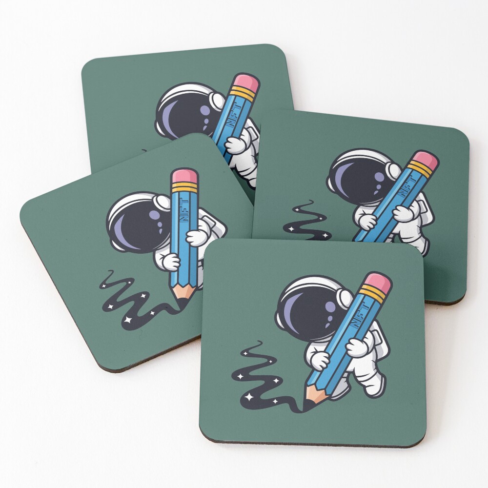 Item preview, Coasters (Set of 4) designed and sold by Crypto-NFT22.