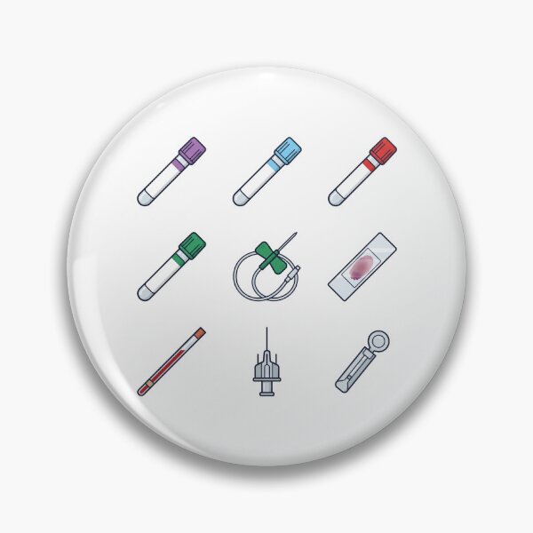Item preview, Phlebotomy Blood Collection Tubes Butterfly Needle Hematology Sticker Pack designed and sold by mood-draftsman.