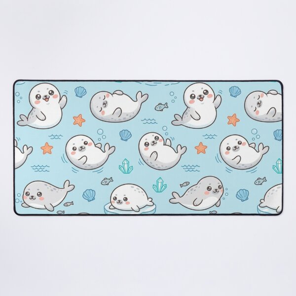 Item preview, Cute Baby Seal Ocean Pattern designed and sold by lungpleecha.