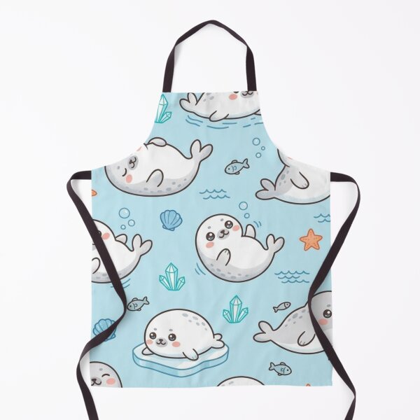 Item preview, Cute Baby Seal Ocean Pattern designed and sold by lungpleecha.