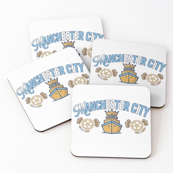 Item preview, Manchester Blue Champions Golden Crown Football Graphic designed and sold by annaarthk.