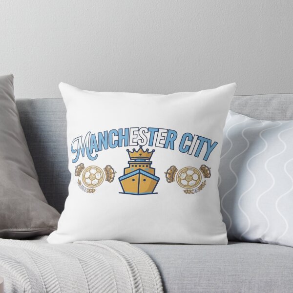 Item preview, Manchester Blue Champions Golden Crown Football Graphic designed and sold by annaarthk.