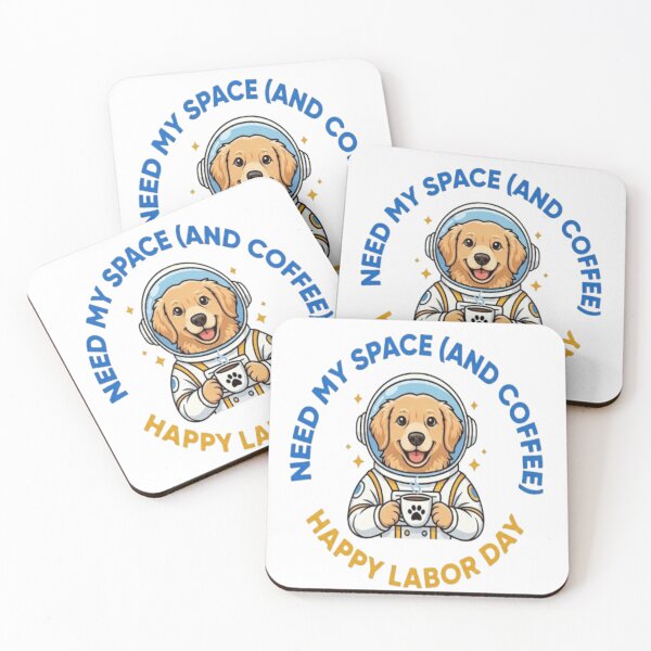 Item preview, Need My Space And Coffee Astronaut Dog Funny Labor Day Pet Gift designed and sold by Petpixy.