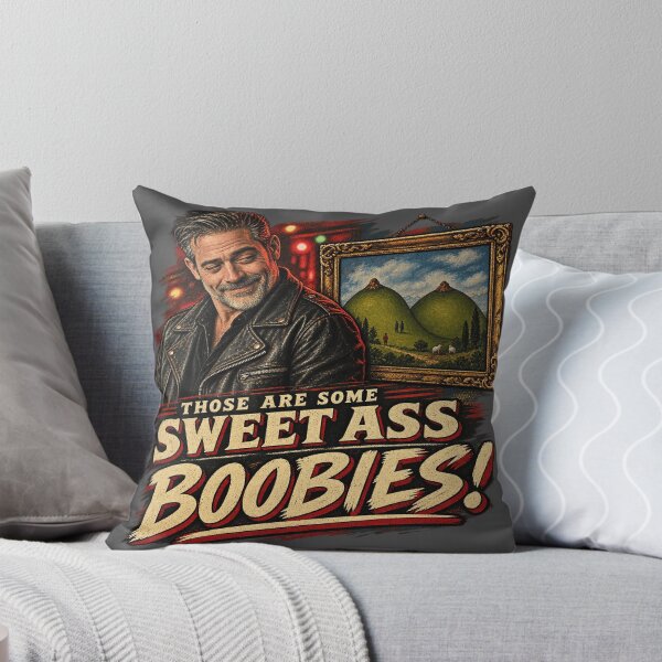 Item preview, Negan Fan Sweet Ass Boobies Quote designed and sold by POD DYNASTY | Original Print On Demand T-Shirt Graphics.