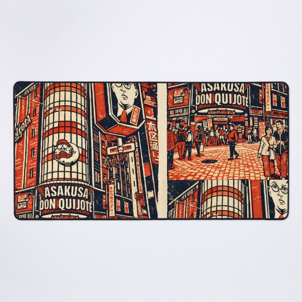Item preview, Don Quixote Asakusa – Japan Linocut Print designed and sold by JAPANCE STUDIO.