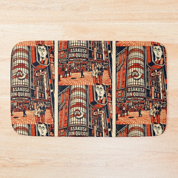 Item preview, Don Quixote Asakusa – Japan Linocut Print designed and sold by JAPANCE STUDIO.