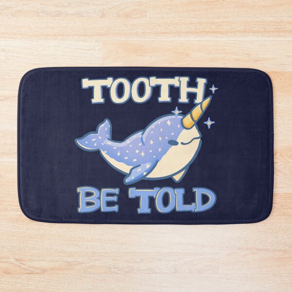 Item preview, Tooth Be Told Cute Narwhal Unicorn Whale Pun designed and sold by orcalus.