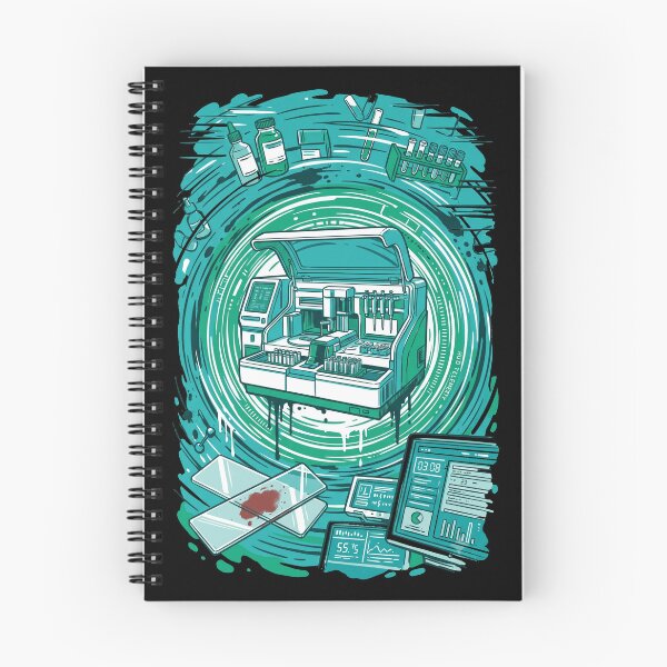 Item preview, Clinical Chemistry Analyzer Hematology Lab Scientist Cyberpunk Aesthetic designed and sold by mood-draftsman.