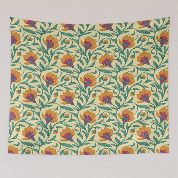 Item preview, Climbing Floral 5 - f3e4ad designed and sold by knitetgantt.