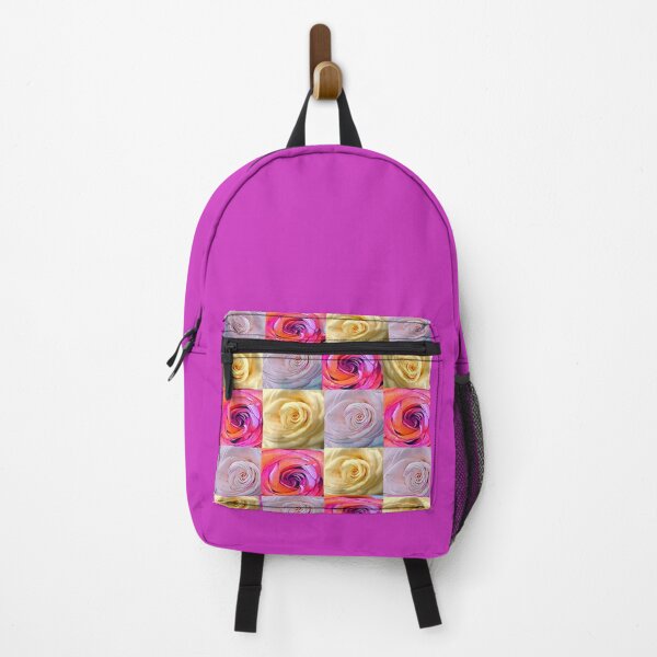 Item preview, Pastel Rose Grid Collage – Vibrant Pink, Cream & Magenta Rose Pattern designed and sold by BalkanBloom.