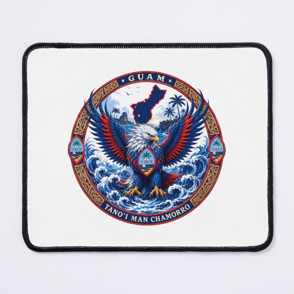 Item preview, Guåhan Sovereign Tide: Eagle Guardian of Island Pride designed and sold by BlissBlvdShop.
