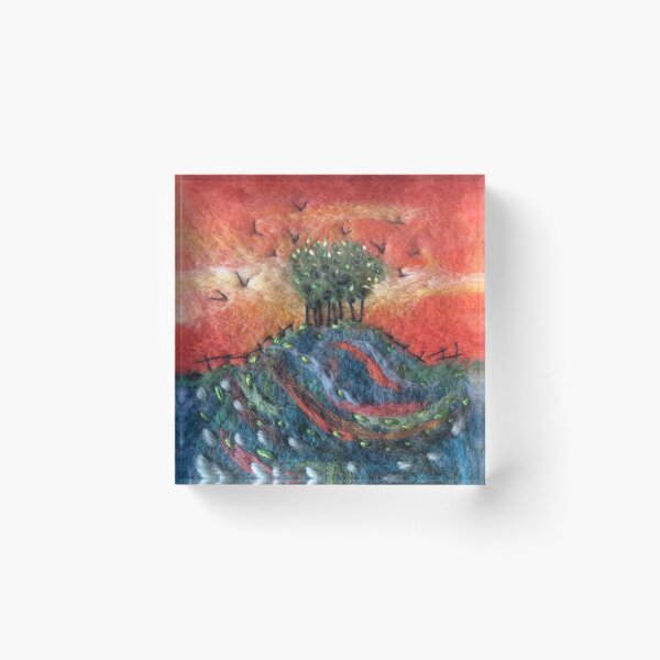 Item preview, The Copse Felted Textile Art designed and sold by Wendy Early Textile Art.