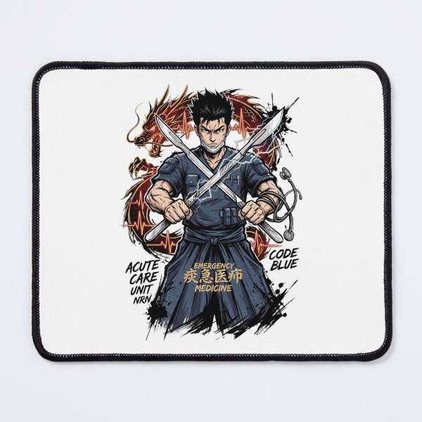 Item preview, Anime Emergency Medicine Surgeon Scalpel Blade Dragon ECG Aesthetic designed and sold by Animer-art1.