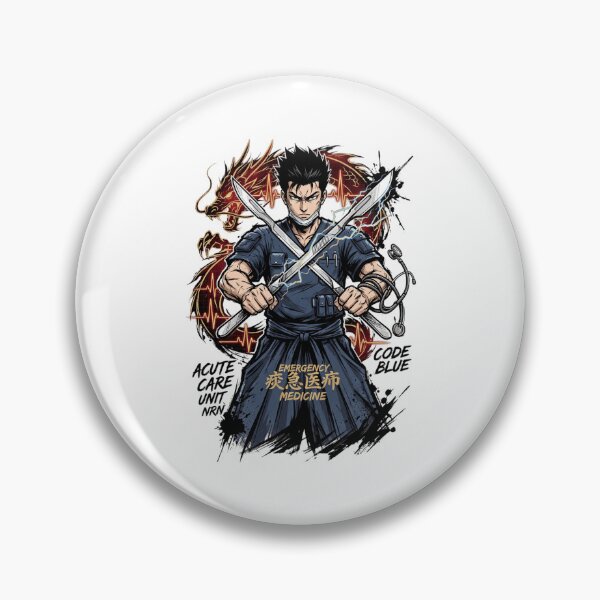 Item preview, Anime Emergency Medicine Surgeon Scalpel Blade Dragon ECG Aesthetic designed and sold by Animer-art1.