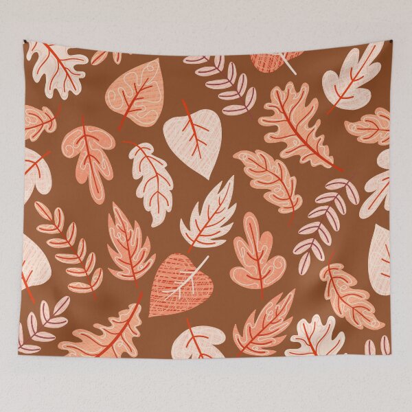 Item preview, Textured Autumn Canopy – Cozy Fall Foliage Pattern | Orange designed and sold by Frohyou.