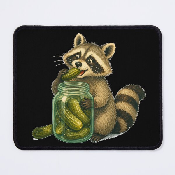 Item preview, Raccoon Eating Pickles designed and sold by AMCreatix.