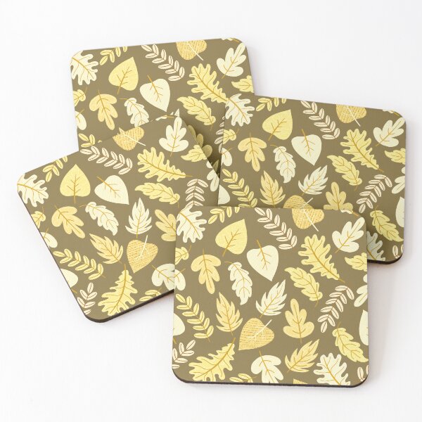 Item preview, Textured Autumn Canopy – Cozy Fall Foliage Pattern | Yellow designed and sold by Frohyou.