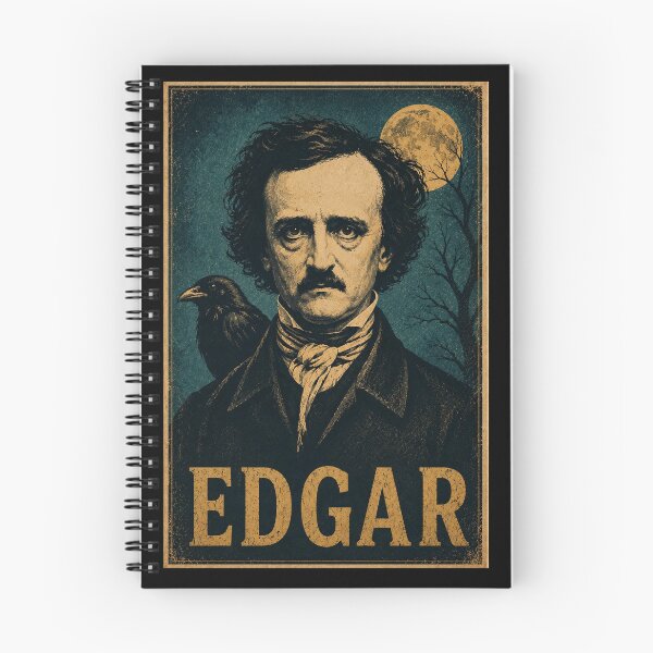 Item preview, Edgar Allan Poe Vintage Raven Gothic Portrait designed and sold by ValentinaHramov.