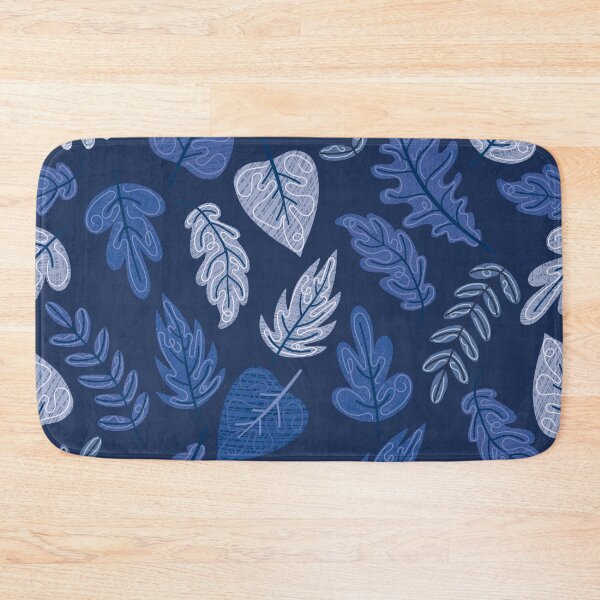 Item preview, Textured Autumn Canopy – Cozy Fall Foliage Pattern | Blue designed and sold by Frohyou.