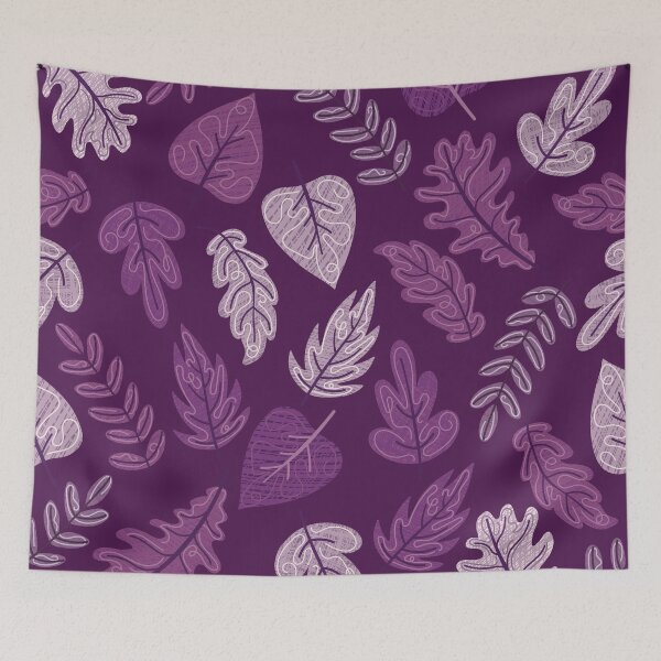 Item preview, Textured Autumn Canopy – Cozy Fall Foliage Pattern | Purple designed and sold by Frohyou.
