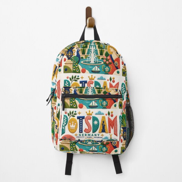 Item preview, Potsdam Germany Sanssouci Palace Embroidered Travel Illustration designed and sold by Witsprings.