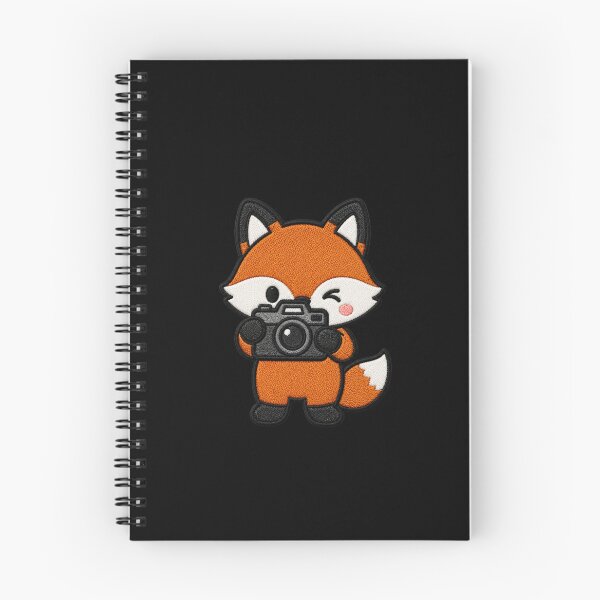 Item preview, Cute Fox Taking Photos Kawaii Embroidery Patch designed and sold by ColorSplash123.