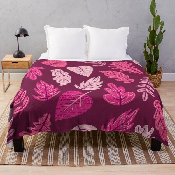 Item preview, Textured Autumn Canopy – Cozy Fall Foliage Pattern | Pink designed and sold by Frohyou.