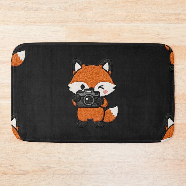 Item preview, Cute Fox Taking Photos Kawaii Embroidery Patch designed and sold by ColorSplash123.