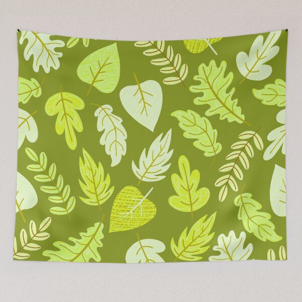 Item preview, Textured Autumn Canopy – Cozy Fall Foliage Pattern | Chartreuse designed and sold by Frohyou.