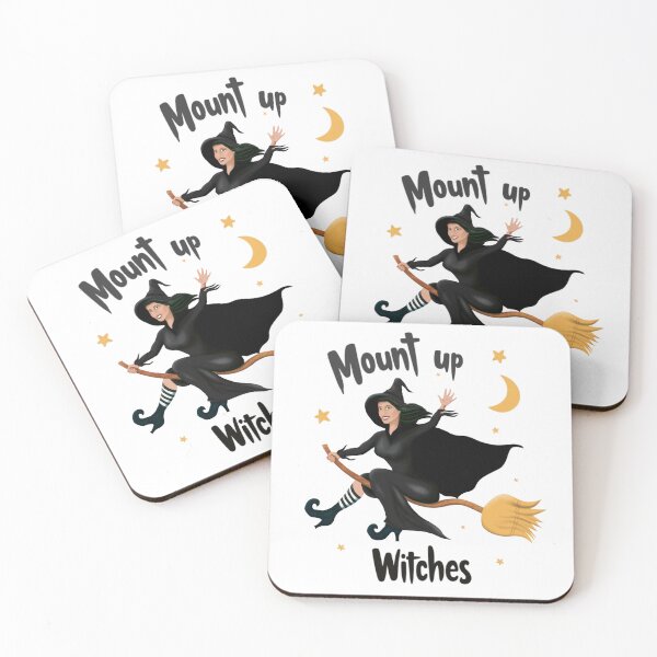 Item preview, Mount Up Witches - Elegant Black designed and sold by Valerie Valentine.