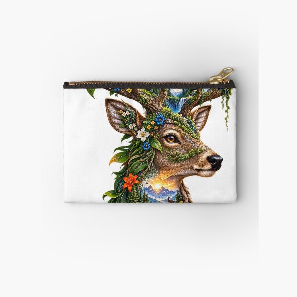 Item preview, Peace Begins Within – Nature Deer Landscape | Wildlife & Mountain Harmony Art designed and sold by ujjawal.