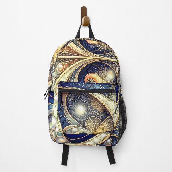 Item preview, Ornate Blue and Gold Art Nouveau Fractal designed and sold by Frackxion.