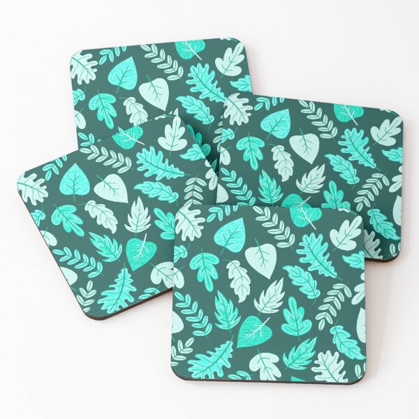 Item preview, Textured Autumn Canopy – Cozy Fall Foliage Pattern | Teal designed and sold by Frohyou.