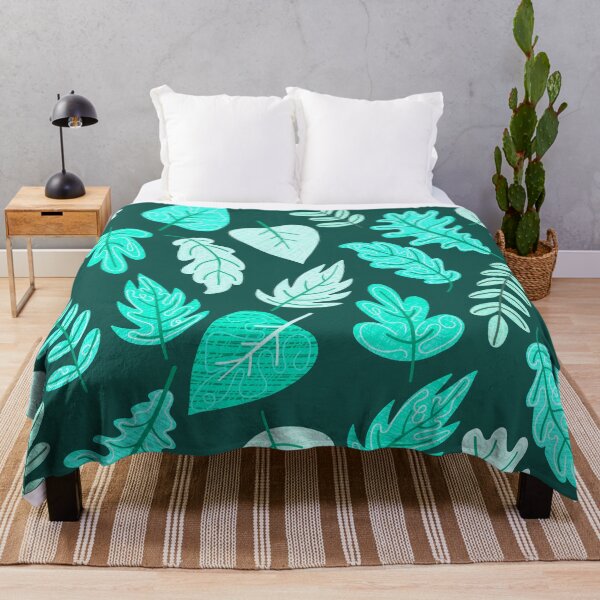 Item preview, Textured Autumn Canopy – Cozy Fall Foliage Pattern | Teal designed and sold by Frohyou.