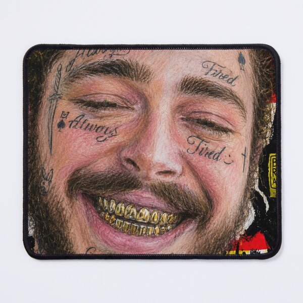Item preview, Post Malone – Tattooed Posty Neo Pop Portrait designed and sold by Boreal Apparel.