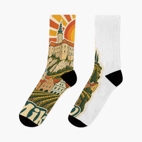 Item preview, Mikulov Czechia Travel Souvenir - Retro Illustration designed and sold by VisualArtsOasis.