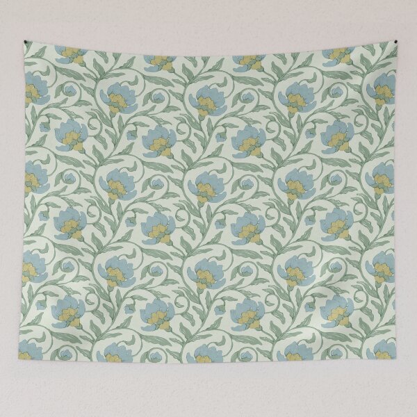 Item preview, Climbing Floral 5 - e5ebdd designed and sold by knitetgantt.