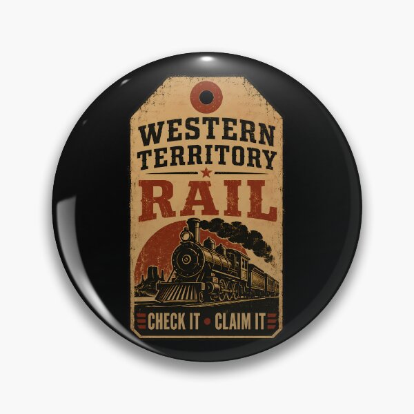 Item preview, Western Territory Rail Baggage Tag designed and sold by agearb.