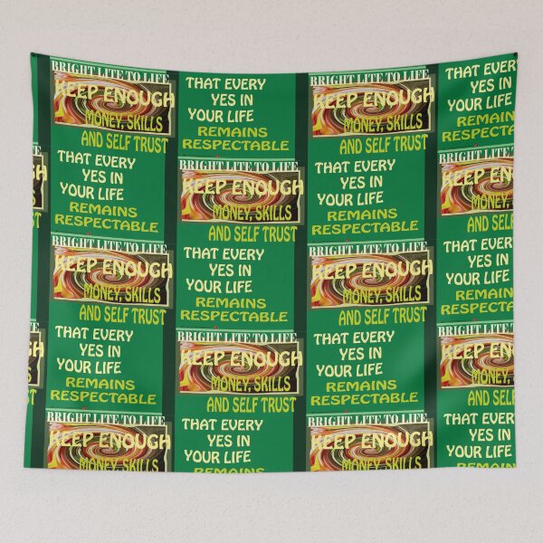 Item preview, "KEEP ENOUGH MONEY, SKILLS AND SELF TRUST"no.26 designed and sold by VAVibrationArt.