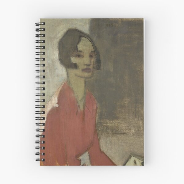 Item preview, Vintage Portrait Wall Art, Brown Eyes by Helene Schjerfbeck, Modernist Woman Painting designed and sold by RickE.